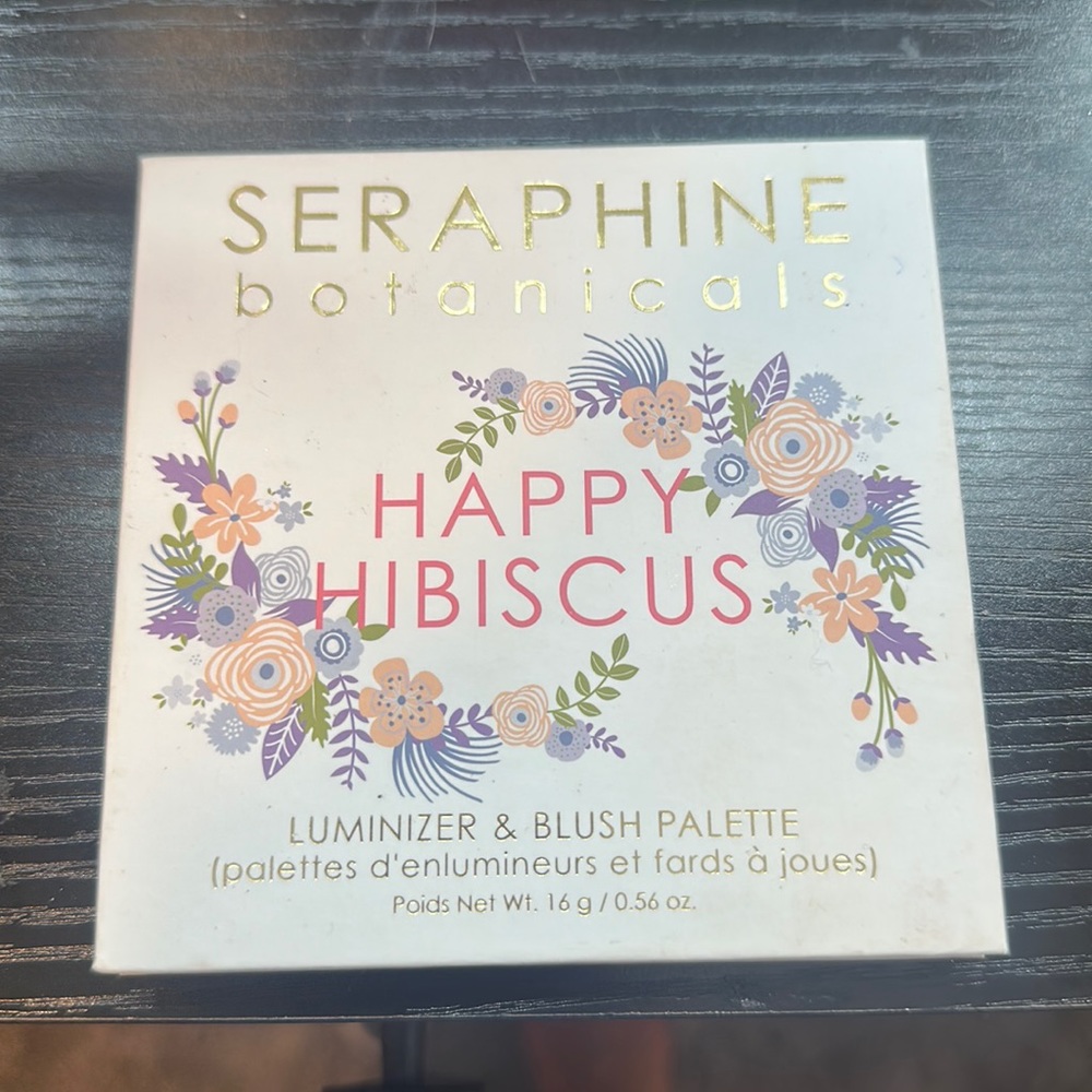Highlight and blush palette by seraphine botanicals
